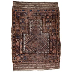 Early 20th Century, Handwoven Baluch Rug from Western Afganistan
