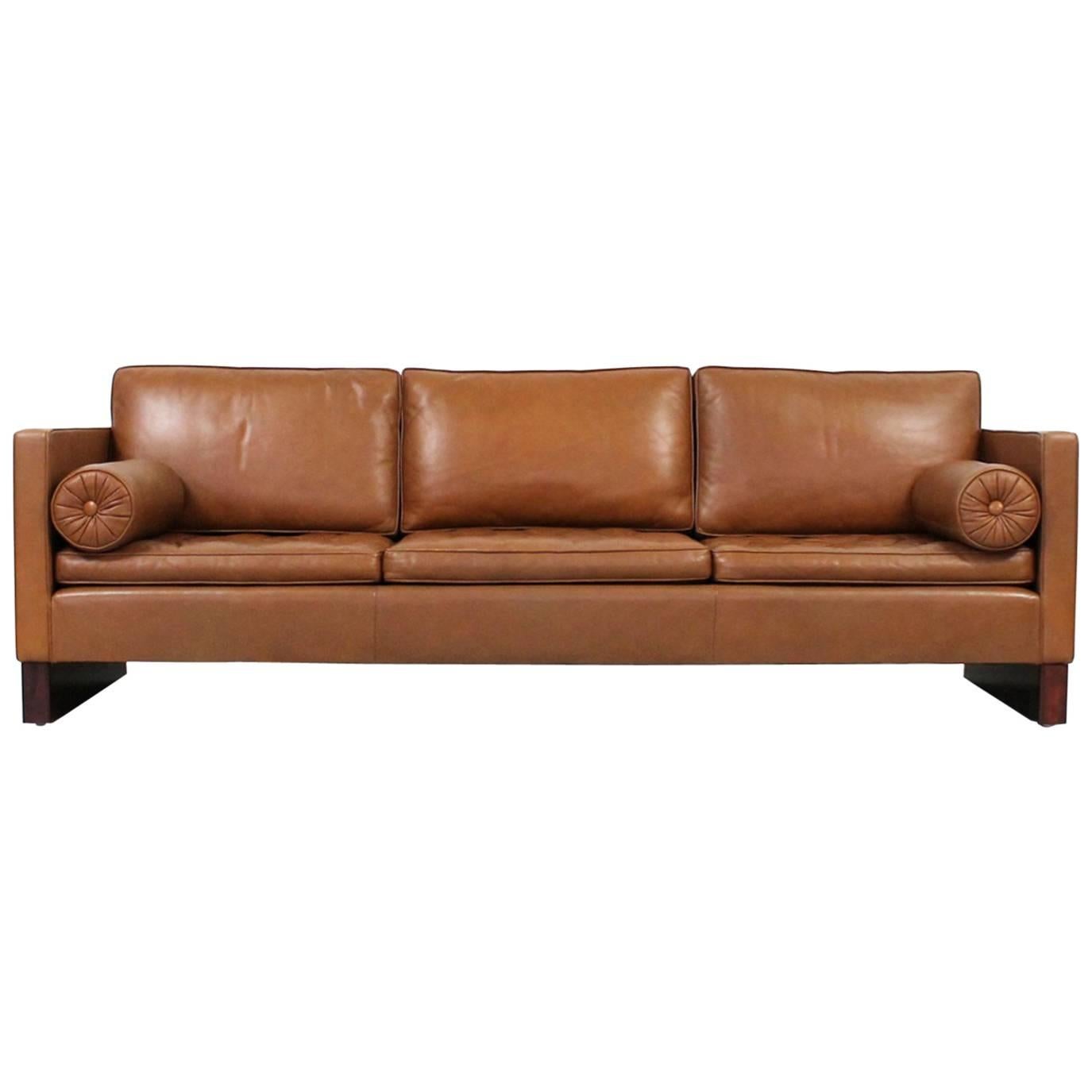Leather Sofa by Mies Van Der Rohe for Knoll