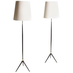 Pair of Elegant Floor Lamps by Holm Sørensen