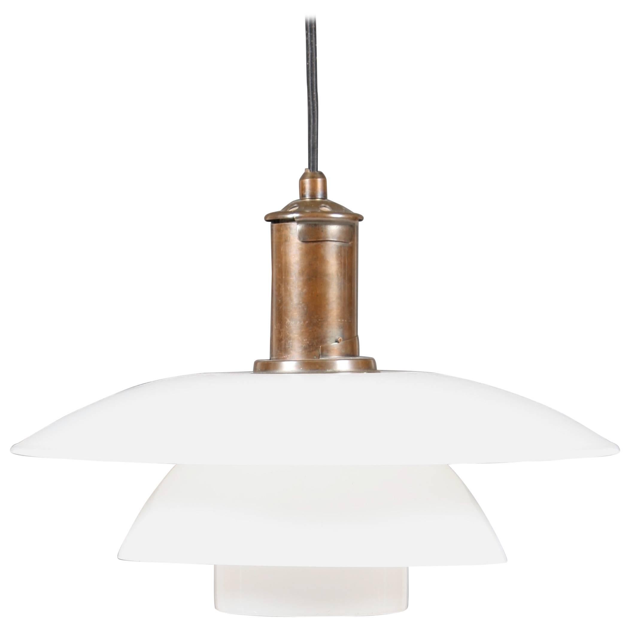 Poul Henningsen Pendant with Opal Glass Shades