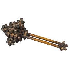 19th Century Folk Art Toy Interlocking Puzzle Wood Rattle Prisoner of War 6