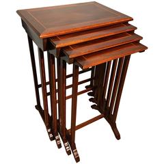 Set of Four Nesting Tables, Stacking Tables 1