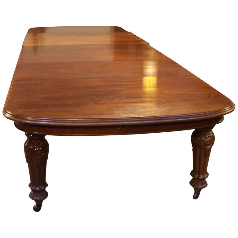 Great Impressive Antique Victorian Dining Table For Sale at 1stdibs