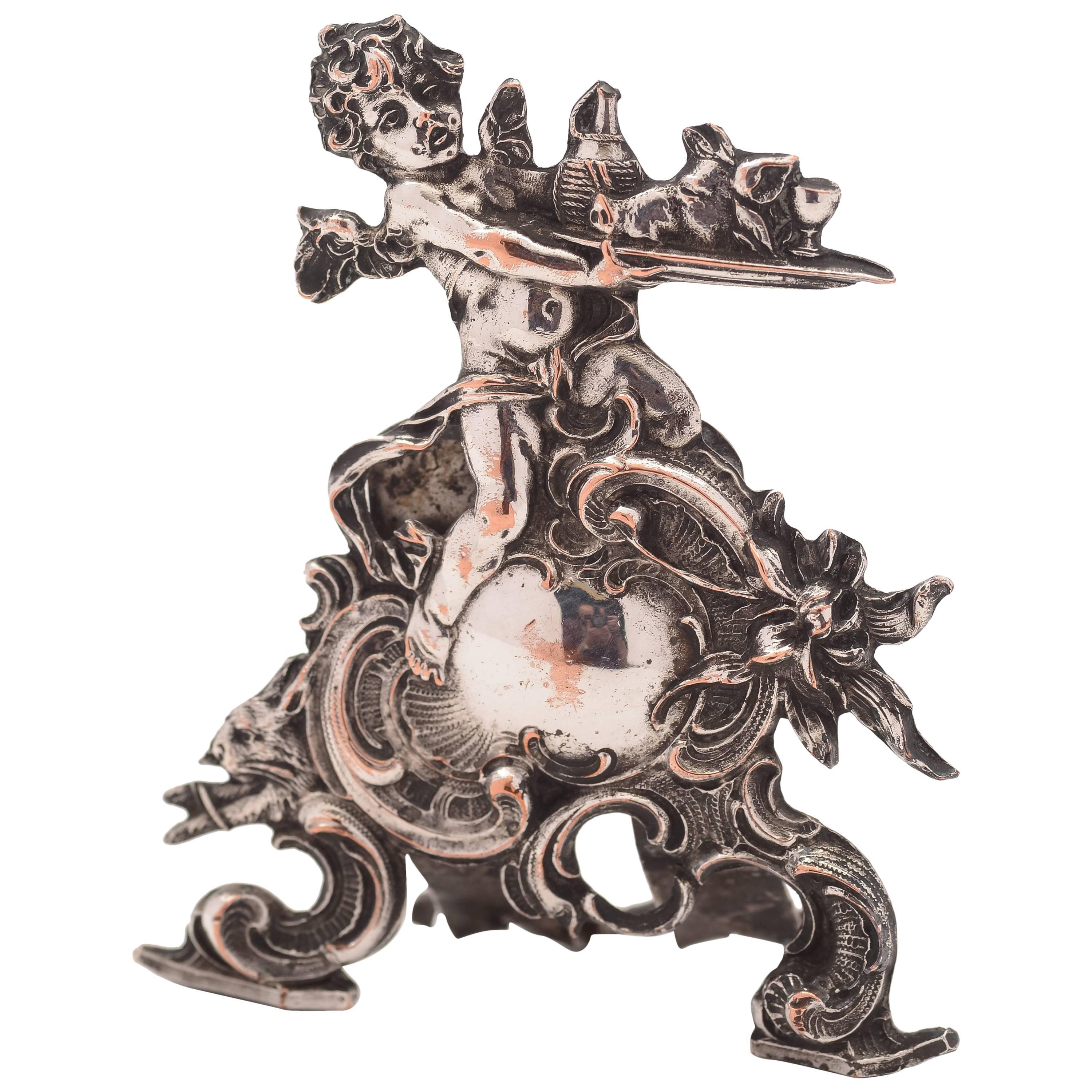 19th Century Victorian Silver Plated Menu Holder, circa 1860 For Sale