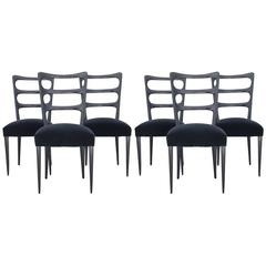 Paolo Buffa Set of Six Wood Dining Chairs 5