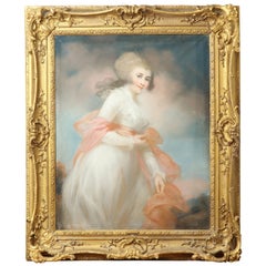 Heroic Pastel of the Hon. Mrs. Stanhope