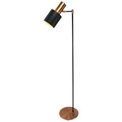 Danish Modern Copper Floor Lamp by Jo Hammerborg