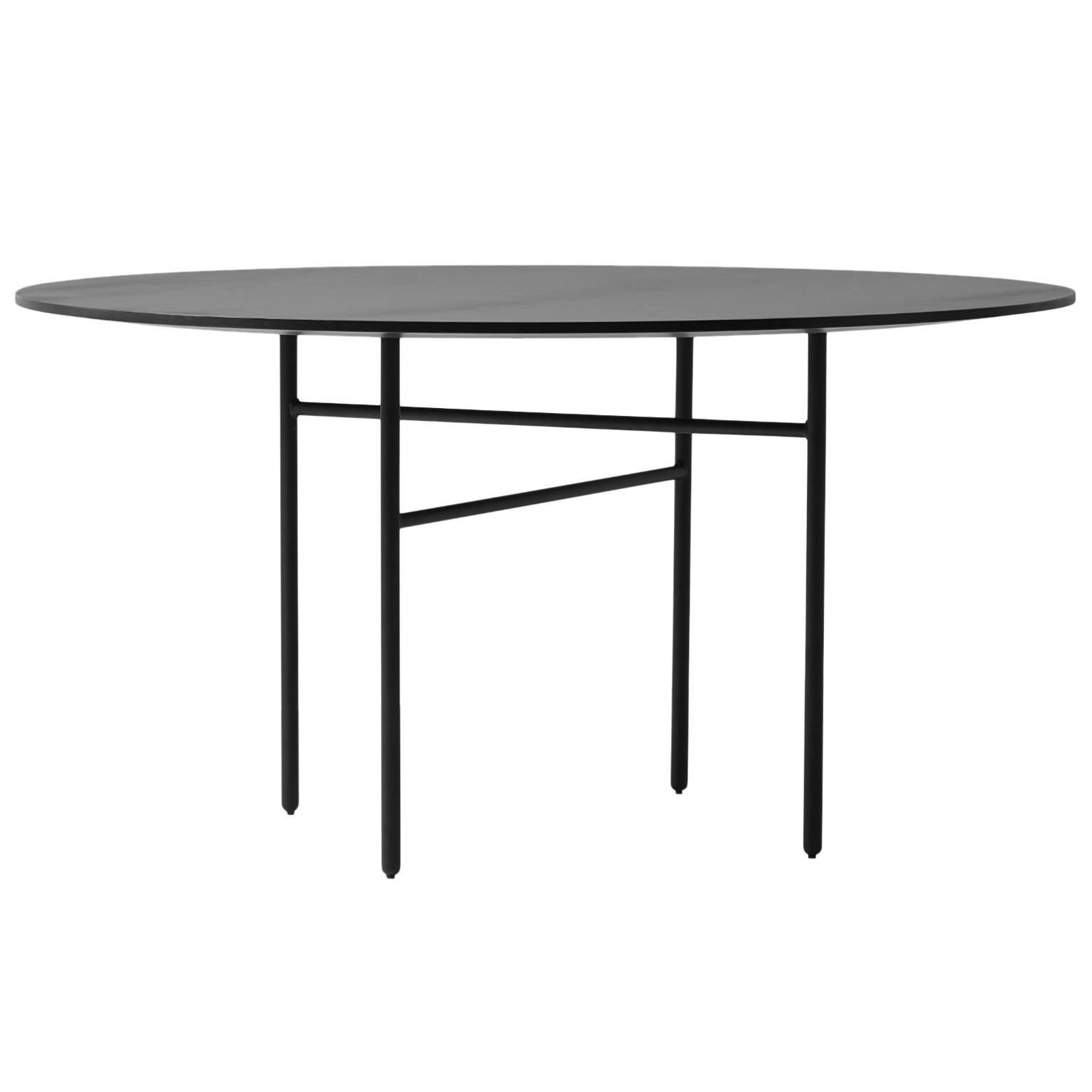 Round 54", Snaregade Table by Norm Architects, Black Veneer For Sale