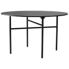 Round 47", Snaregade Table by Norm Architects, Black Veneer