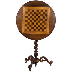 19th Century French Tilt-Top Game Table 7