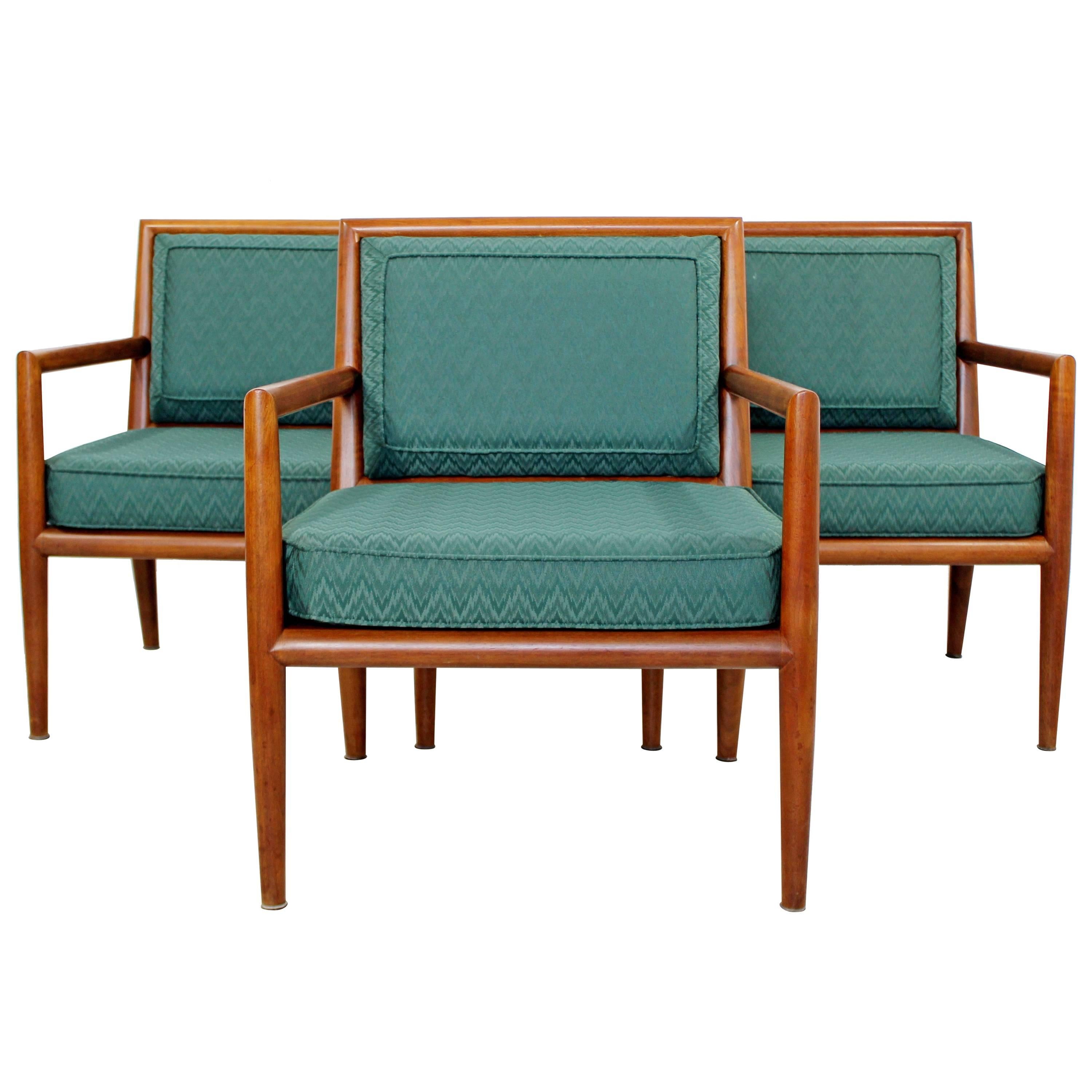 Mid-Century Modern Pair of Robsjohn-Gibbings for Baker Lounge Armchairs, 1950s