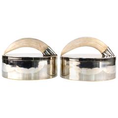 Pair of Boxes with Horn Handles 4