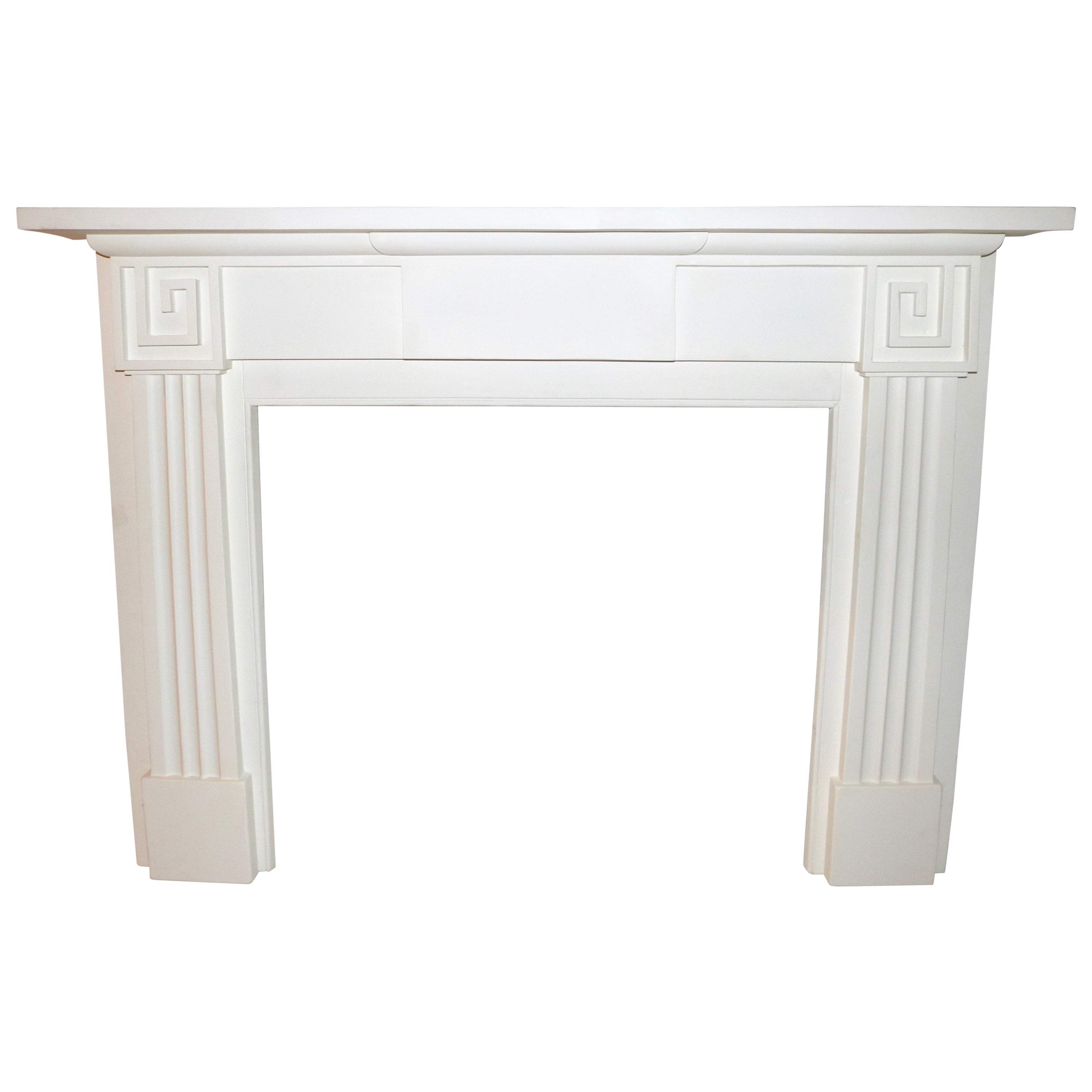 Spectacular Streamline Art Deco Fireplace Mantel For Sale at 1stDibs