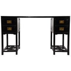 Vintage Chinese Ebonized Desk 2