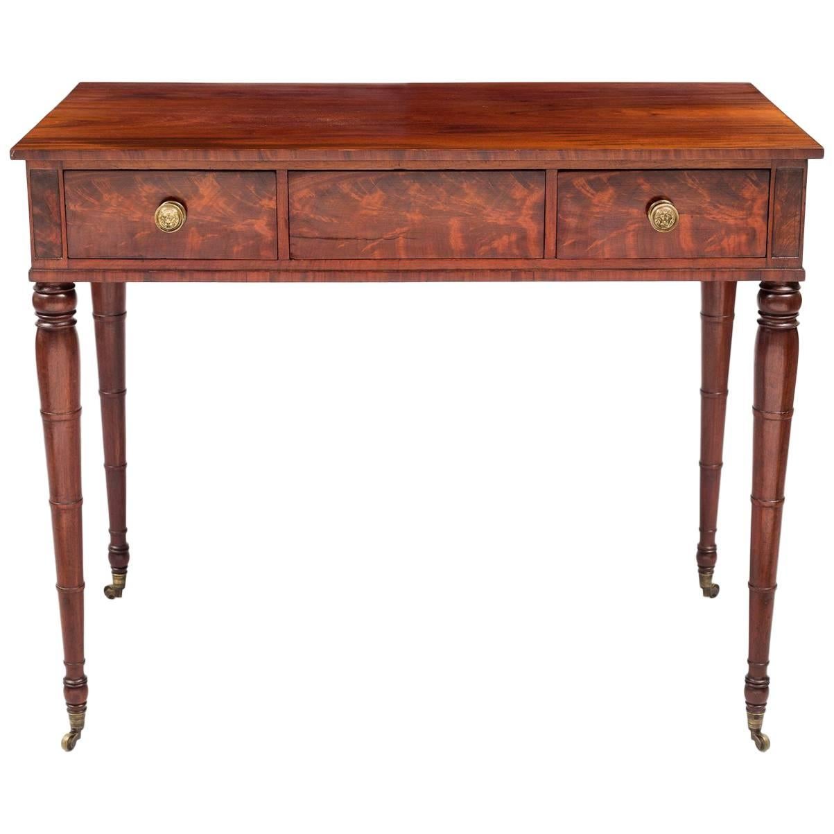 Sheraton Mahogany Side Table, circa 1800 For Sale