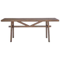 Custom Reclaimed Wood Console in Light Finish 3