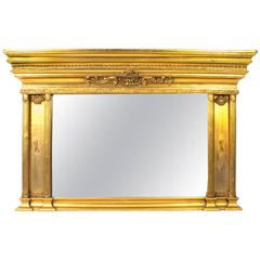 Stunning and Elegant Large Italian Gilded Mirror