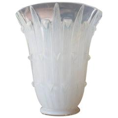 "Bellis" Opalecent Art Glass Vase by Rene Lalique, circa 1930