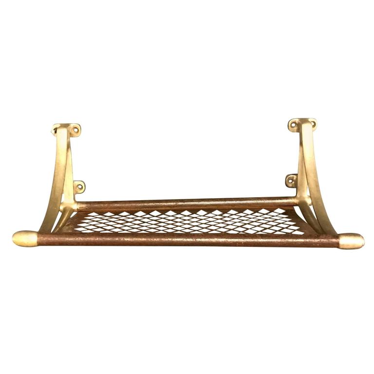 Vintage Parisian Train Luggage Rack at 1stdibs