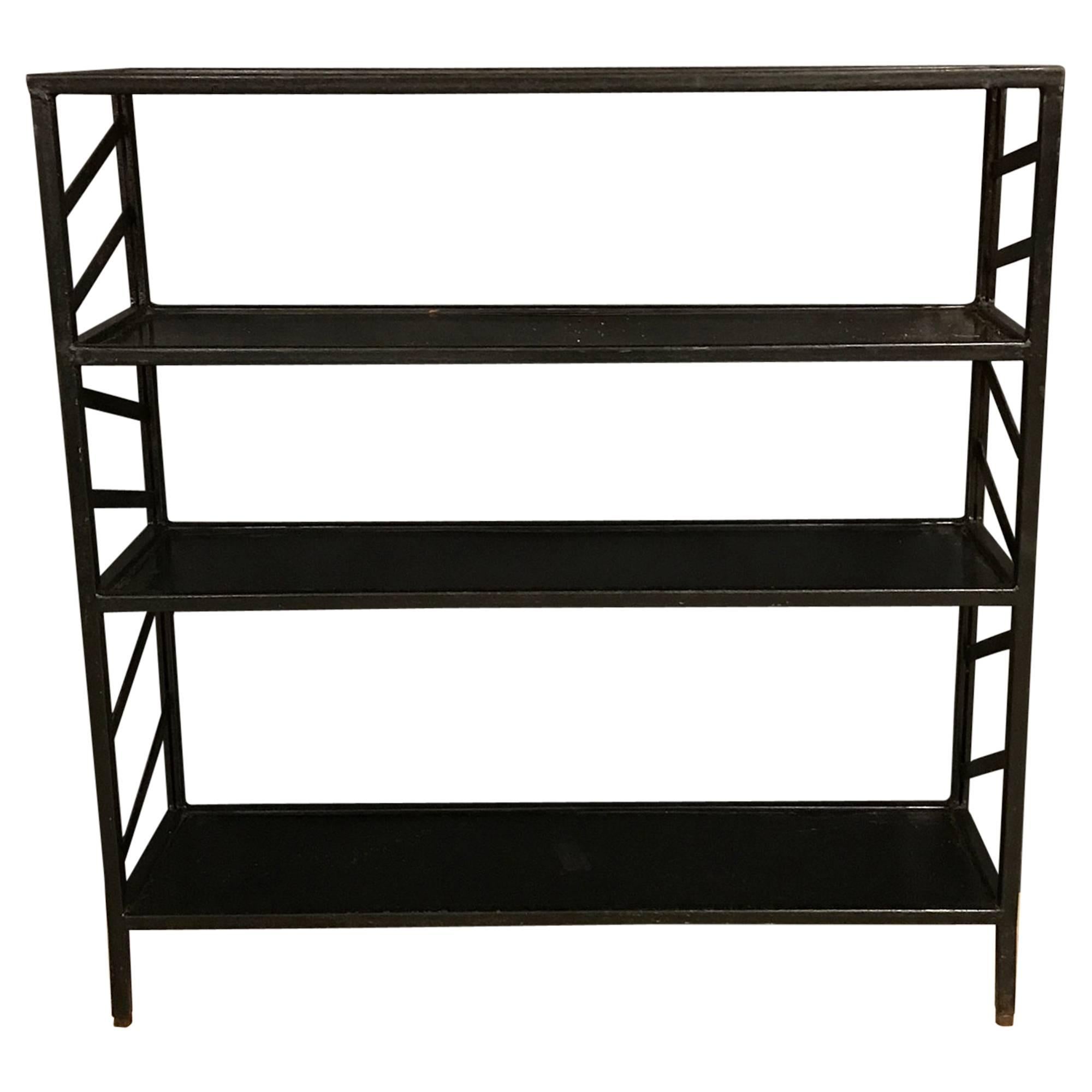 Black Metal Industrial Storage Rack