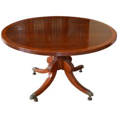 19th Century Round Mahogany Tilt Top Table