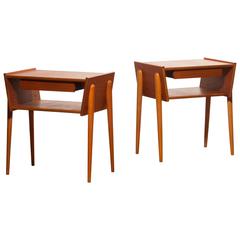 1960s, a Pair of Beautiful Bedside Tables