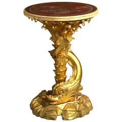 Fine Late 19th Century Giltwood Gueridon