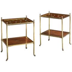 Fine Pair of Two-Tier Etageres by Mallett
