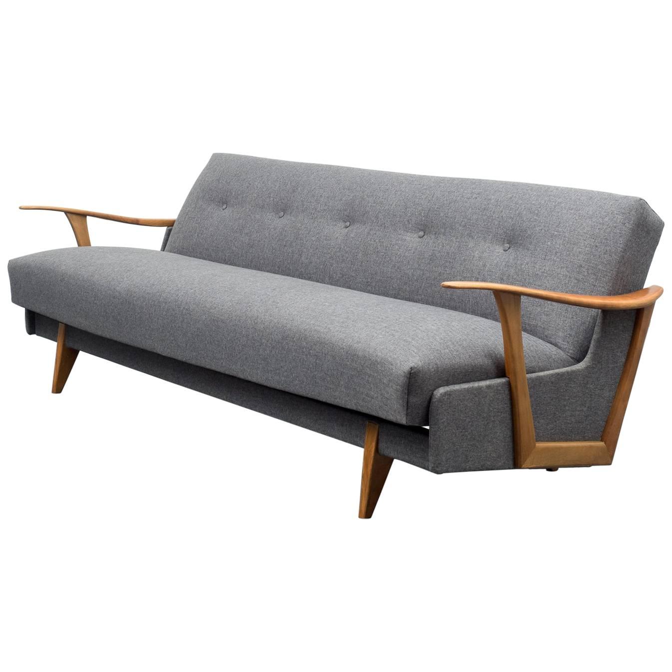 1950s Sofa with Folding Mechanism, Streamline