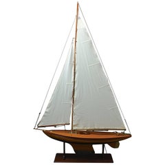 Yachtmodell „Grace“ aus Teichholz, um 1935