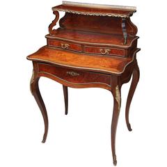 Antique Superb 19th Century French Mahogany Ladies Writing Desk