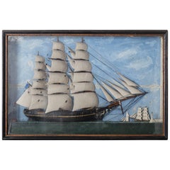 19th Century French Ship Diorama