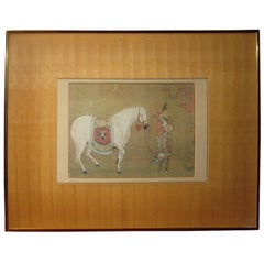 Chinese Framed Print of Tang Dynasty Painting