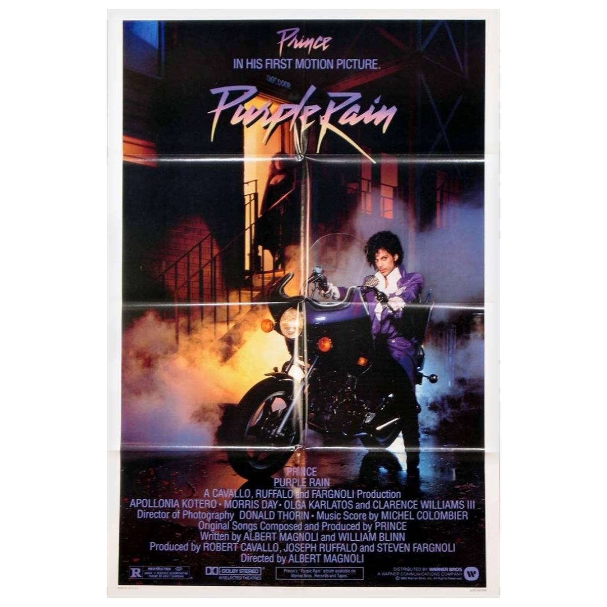 "Purple Rain" Film Poster, 1984 For Sale