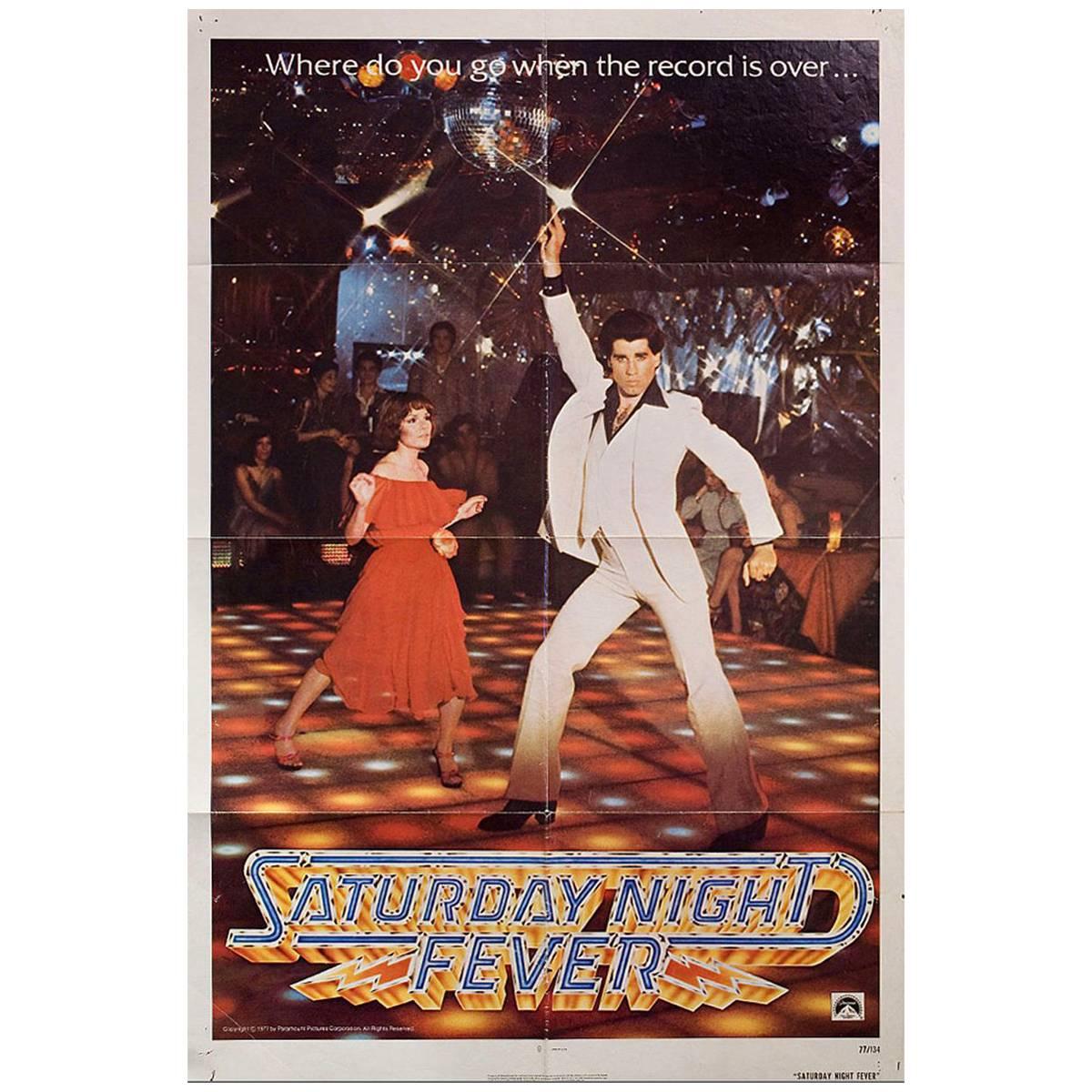"Saturday Night Fever" Film Poster, 1977 For Sale