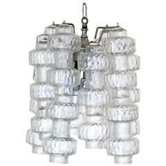 Italian Vintage Murano Glass Chandelier by Seguso 3