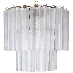 Italian Vintage Murano Glass Chandelier by Venini 6