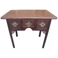 Antique Country Oak Lowboy Side Table Hall Table