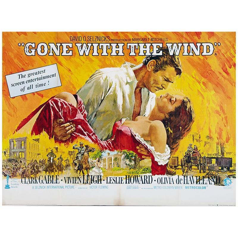 "Gone With The Wind" Film Poster, 1970 For Sale