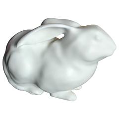 Japan Big Ear Rabbit Pure White Mint, Signed and Boxed