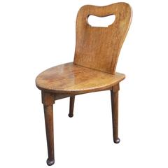 Primitive Design Oak Hall Chair