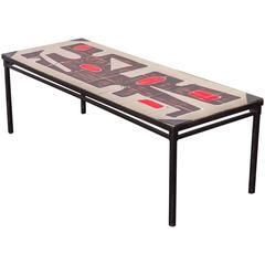 Belgian Tile-Top Coffee Table