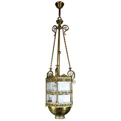Monumental Hall Lantern of Exceptional Quality