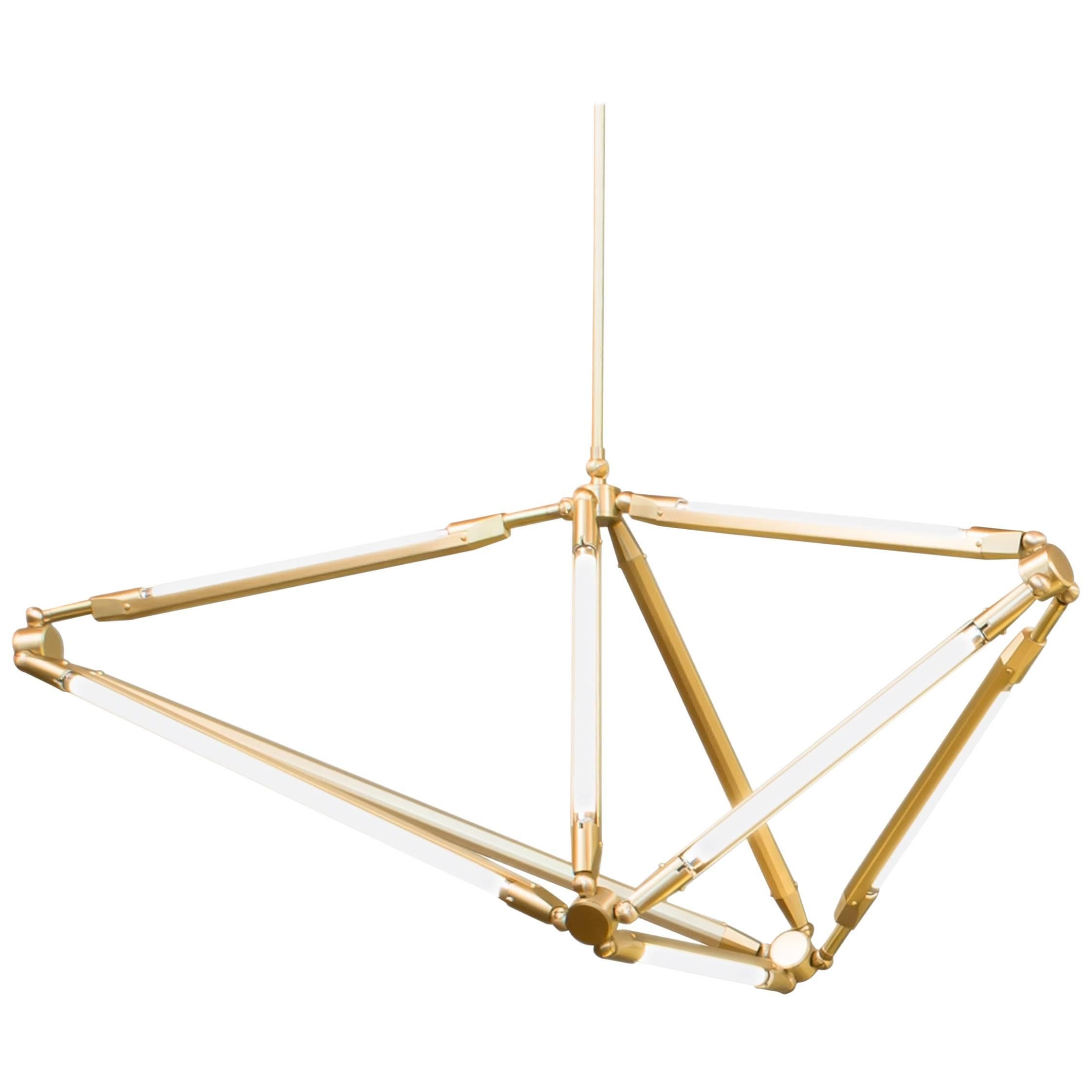 Bec Britain Shy 17, Brass LED Chandelier