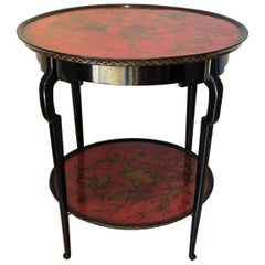 Mid-Century Jansen Two Lacquer Level Top Gueridon Table