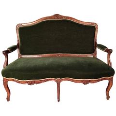19th Century Louis XV Sofa Kanapee Solid Walnut 10