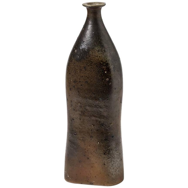 Stoneware Vase, Bottle by Robert Deblander, circa 19651970 For Sale at