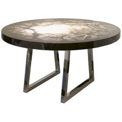 Maestra Table Hand-Painted Lacquered Solid Wood