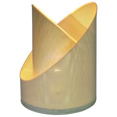 Large Perforated Steel Lamp, France, 1970