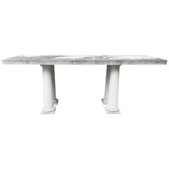 Enormous English Portland Stone Dining Table or Bar